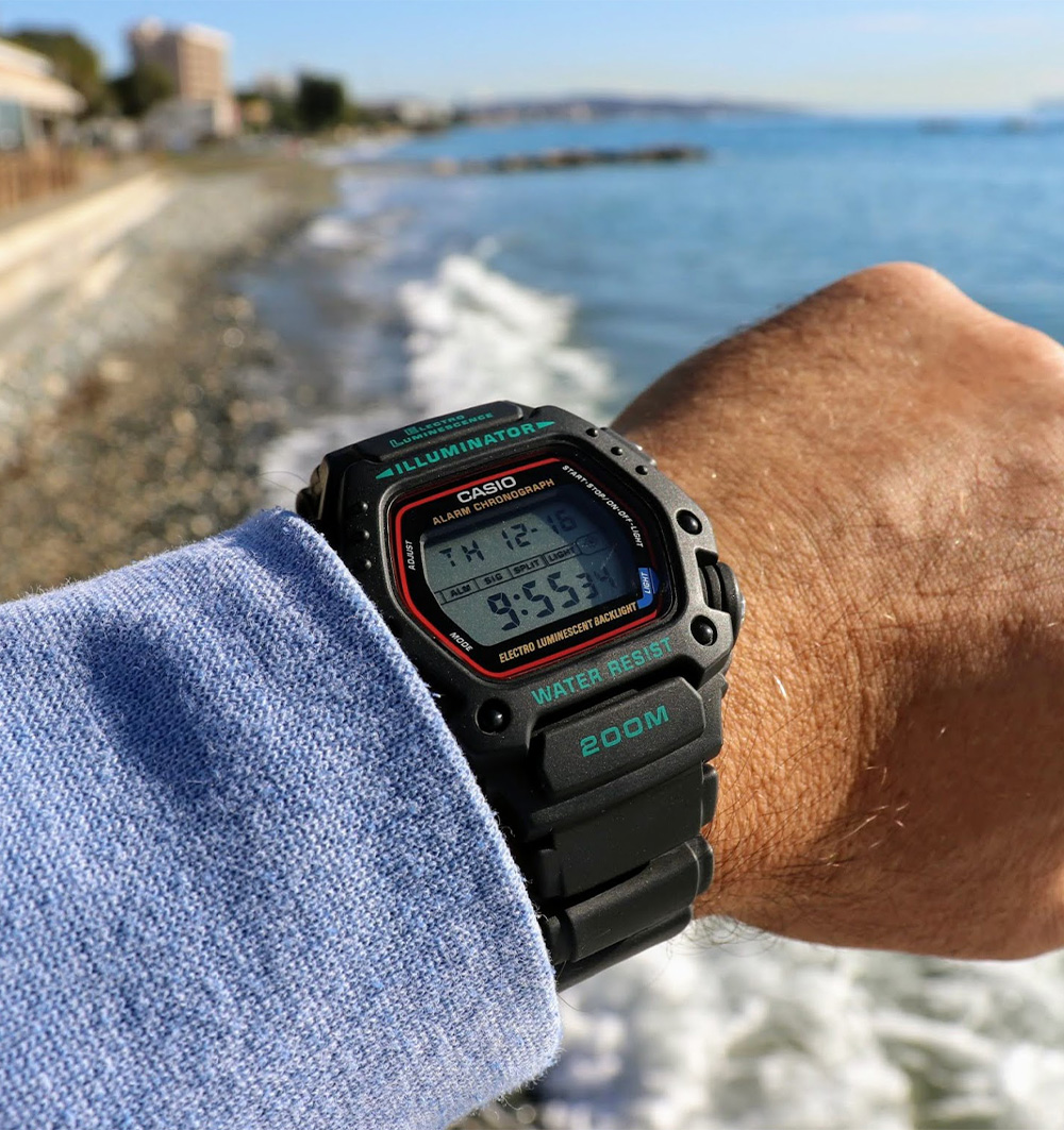 montre casio homme digital dw290-1v - vue 2
