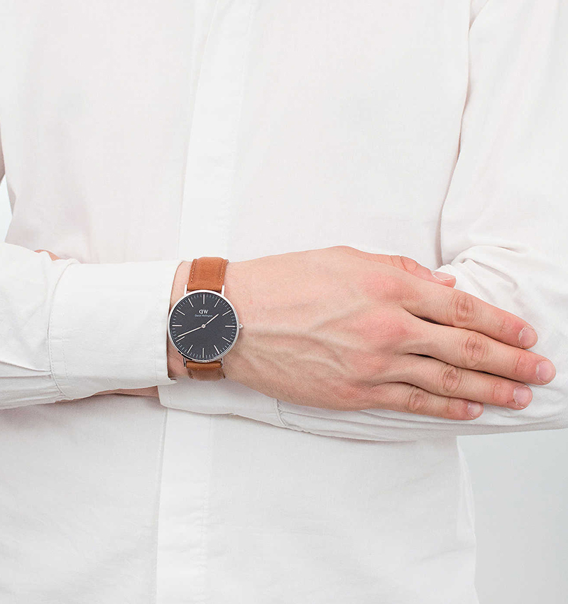 montre homme daniel wellington classic black durham 40 - vue 2